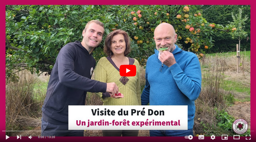 Présentation du Pré Don sur la chaîne  YouTube “Arbuste Fruitier”